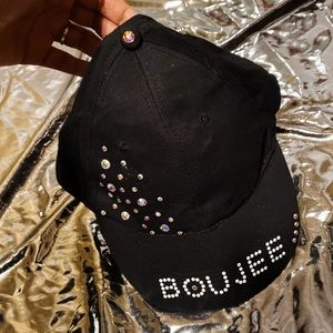 “boujee” studded hat